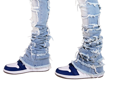 Stacked jeans men