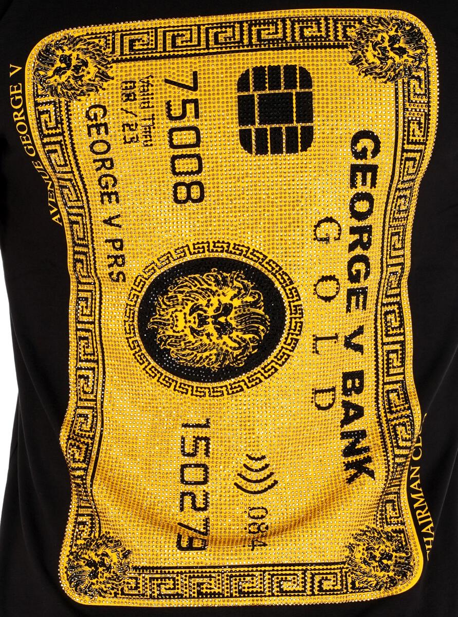 Black & Gold Bank Card Design Detail