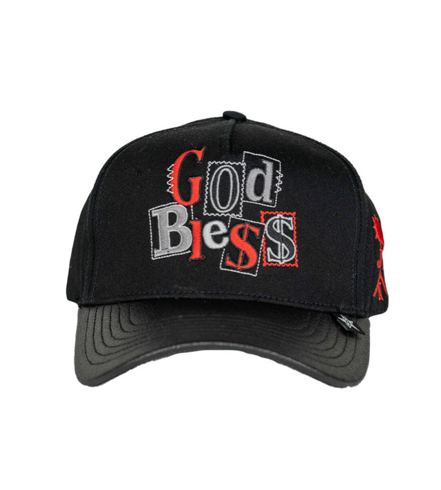 JUREN - GOD BLESSED - TRUCKER HAT - BLACK