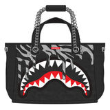 SPRAYGROUND ZEBRA DRIP TOTE BAG