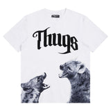 Bold Hyena Graphic on White T-Shirt