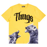 Yellow Hyena Graphic T-Shirt for Men