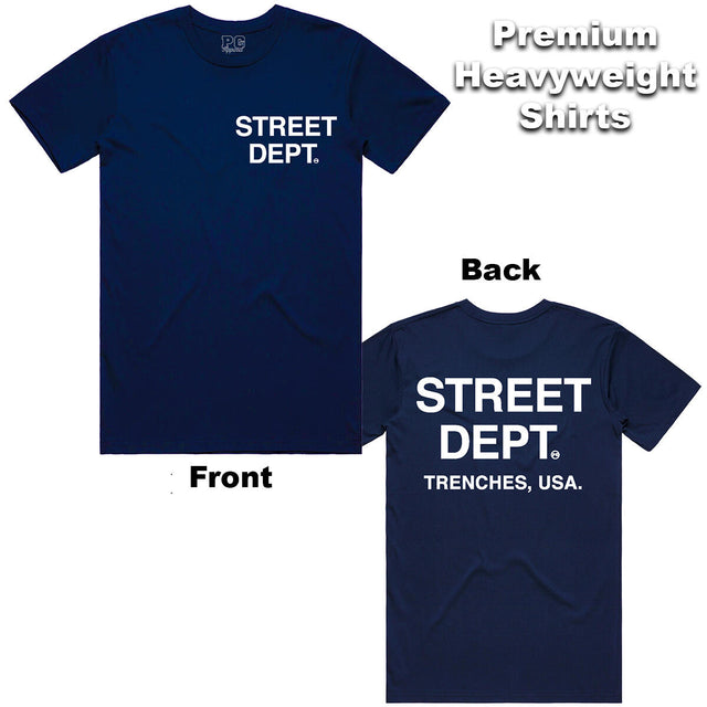 Men's Navy Blue Graphic Tee 