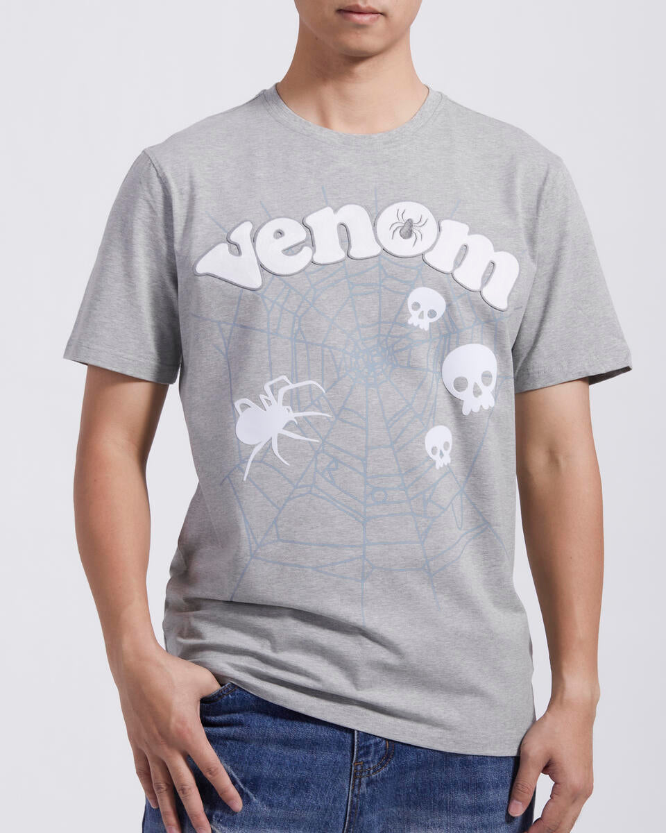 Roku Studio Venom T-shirt  Grey Front View