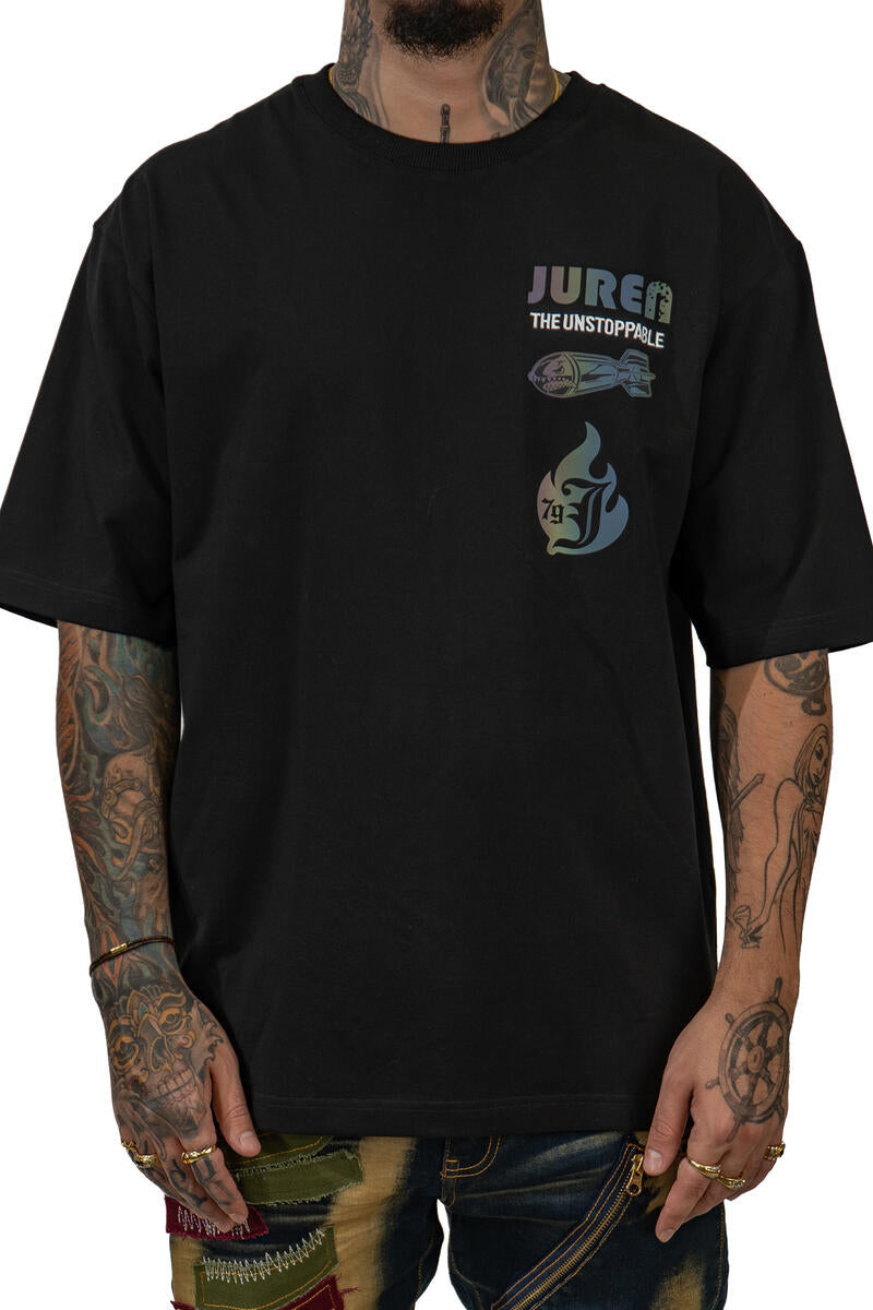 Juren Unstoppable Holographic T-Shirt Black