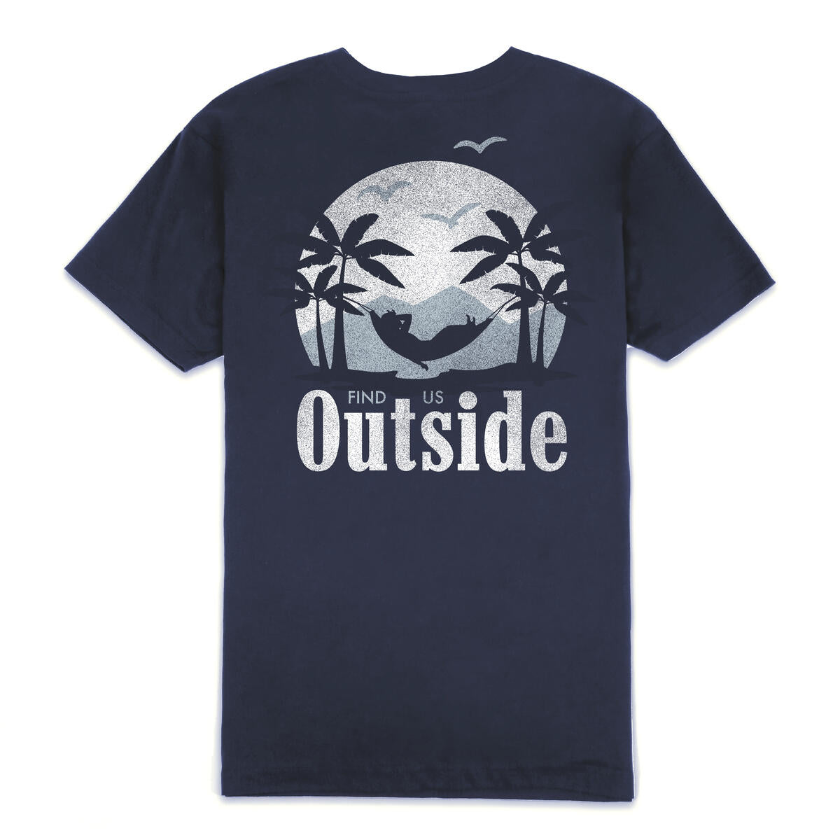 Outrank T-Shirt FIND US OUTSIDE NAVY