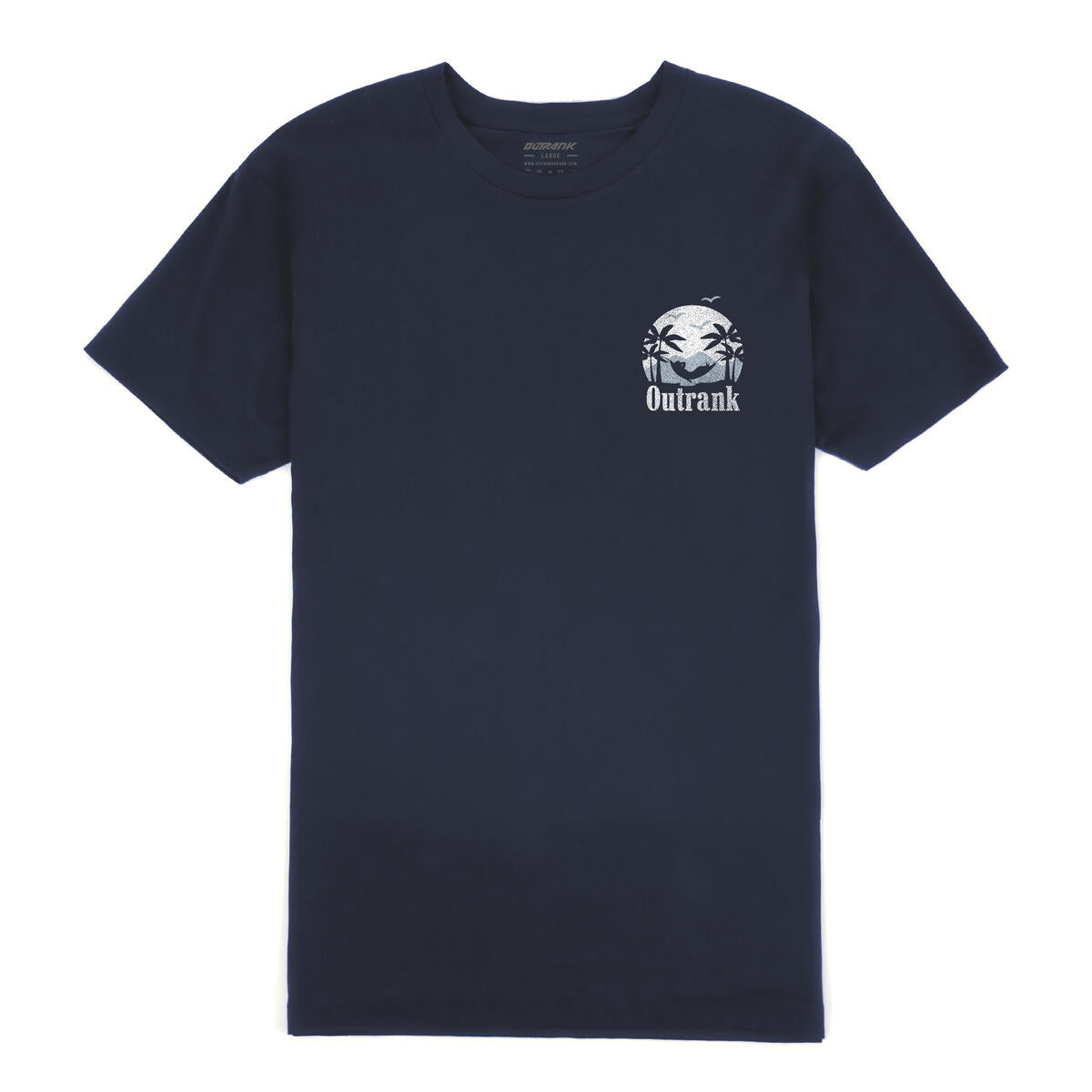 Outrank T-Shirt FIND US OUTSIDE NAVY