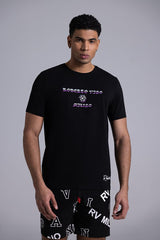 ROBERTO VINO MILANO RVT-US-11 BLACK T SHIRT