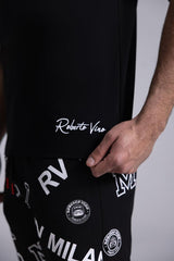 ROBERTO VINO MILANO RVT-US-11 BLACK T SHIRT