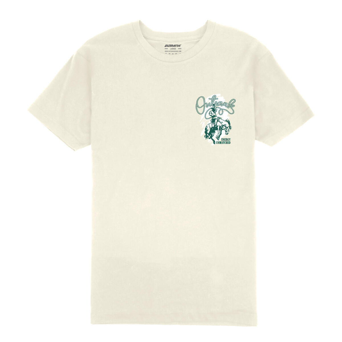 Outrank Cream T-Shirt - Energy Unmatched