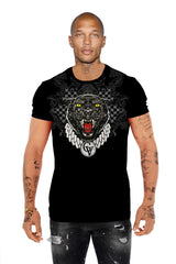 GEORGE V PARIS - GVS2719 T SHIRT CHAIN PANTHER MULTI COLORS