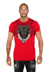 GEORGE V PARIS - GVS2719 T SHIRT CHAIN PANTHER MULTI COLORS