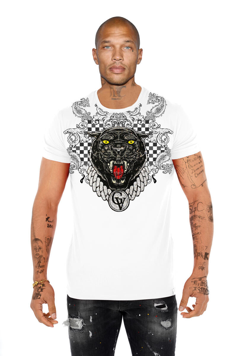 GEORGE V PARIS - GVS2719 T SHIRT CHAIN PANTHER MULTI COLORS