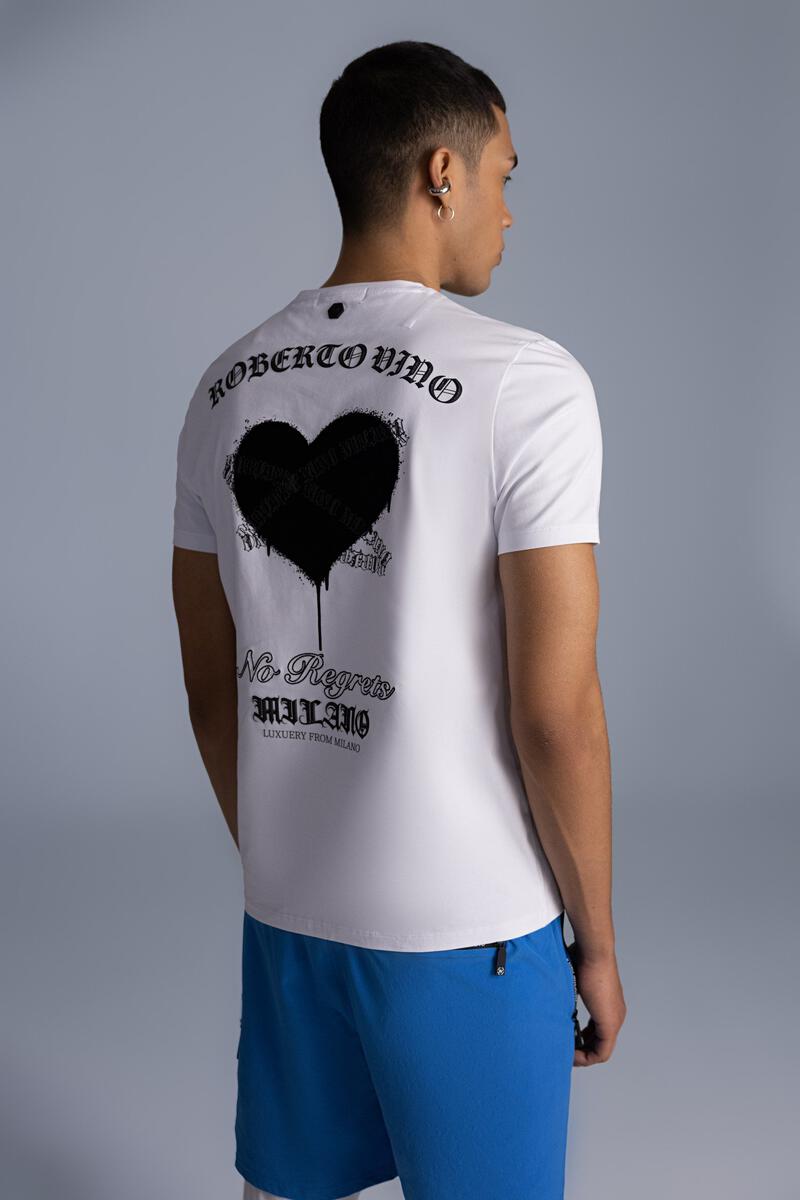 ROBERTO VINO MILANO HEART T-SHIRT US-16