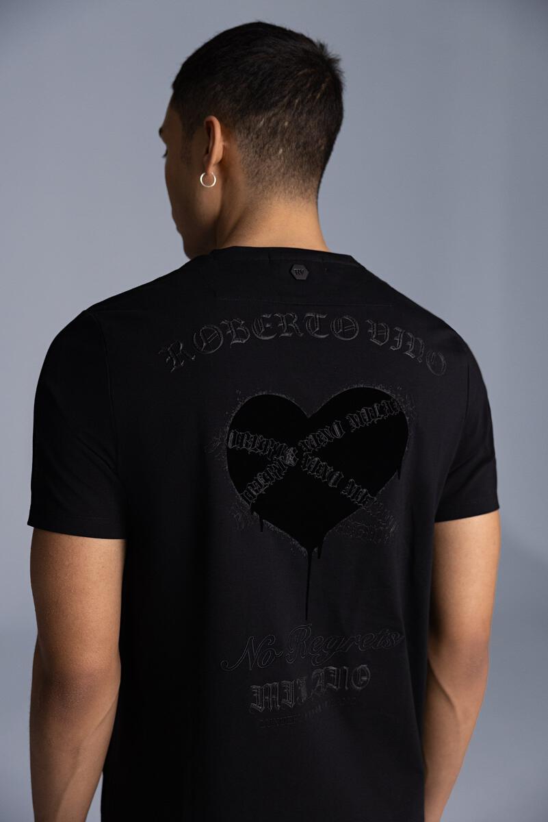 ROBERTO VINO MILANO HEART T-SHIRT US-16