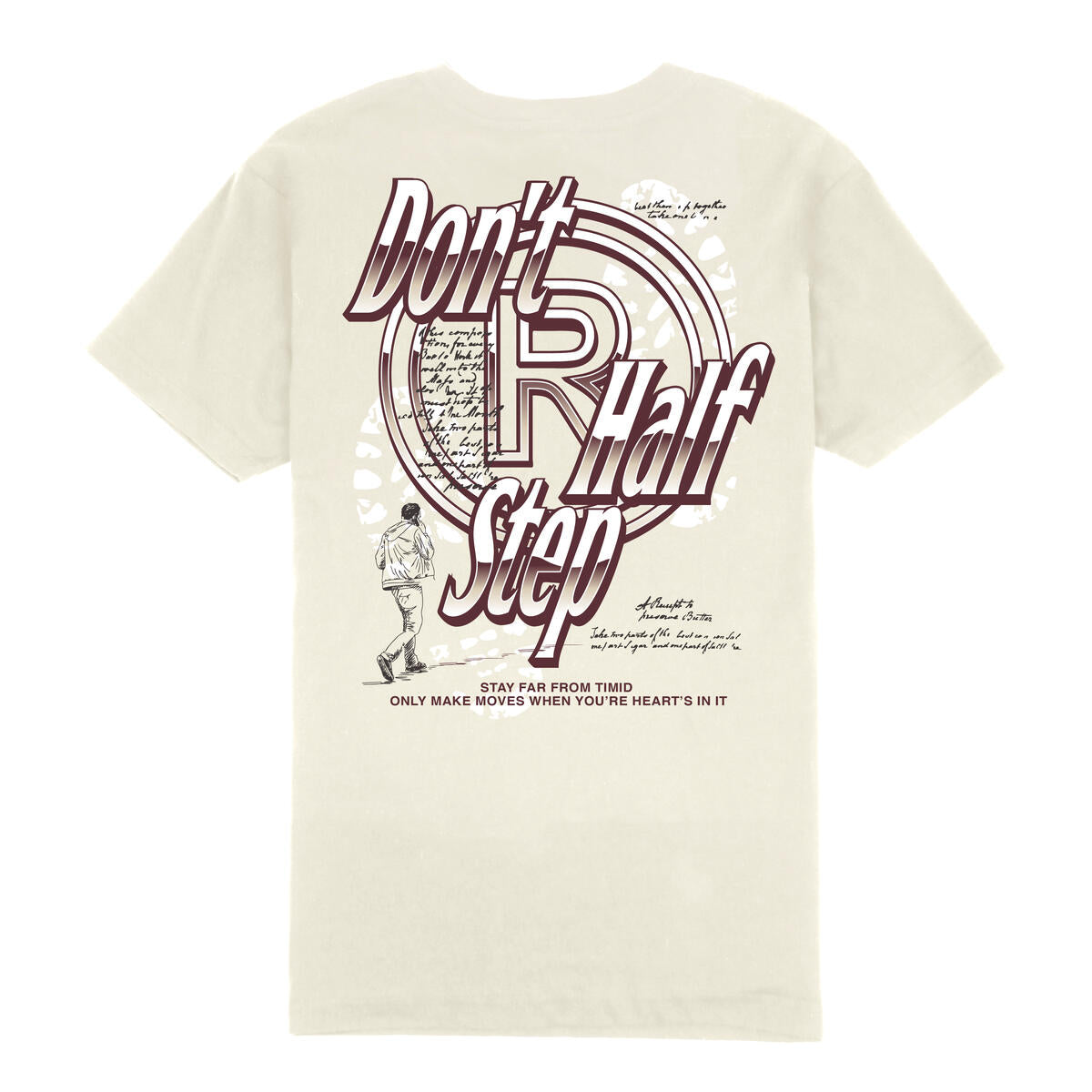 Outrank Cream T-Shirt -Don't Half Step