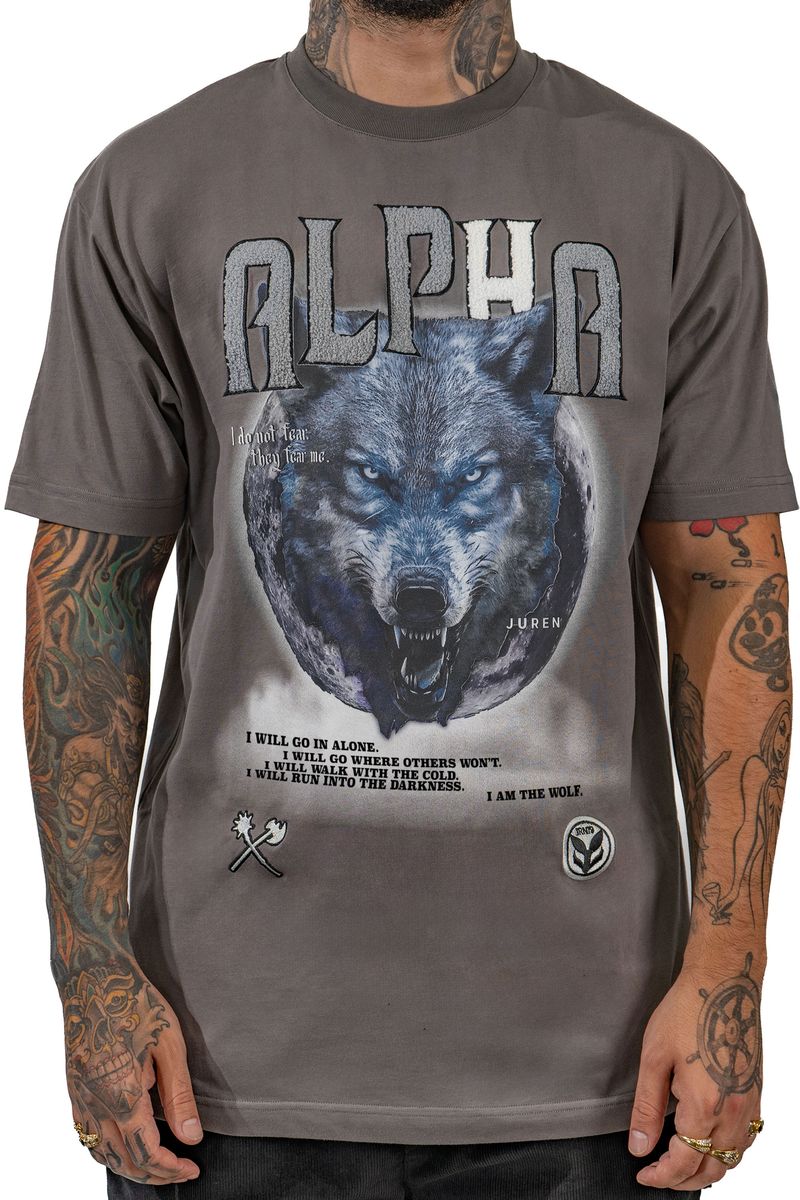 Juren Alpha Wolf Chenille T-Shirt Multi Color