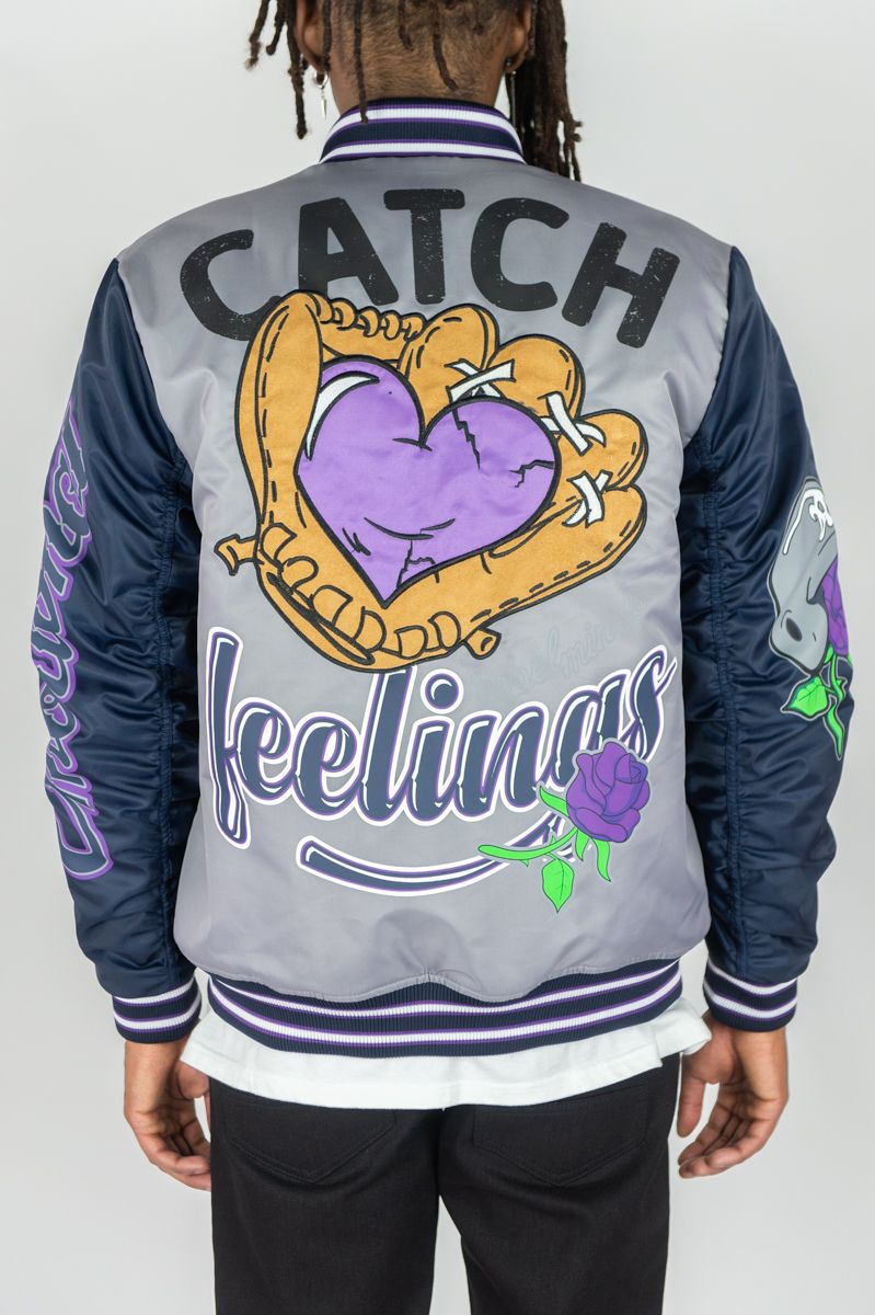 REBEL MINDS CATCH FEELINGS NYLON JACKET