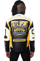 SMOKE RISE PU RACING JACKET MULTI COLORS