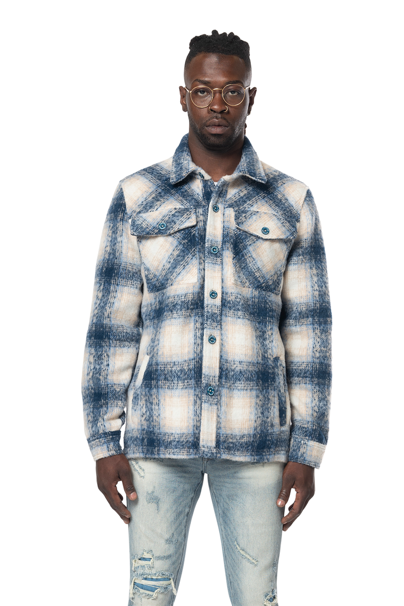 SMOKE RISE LINED FLANNEL OVERSHIRT