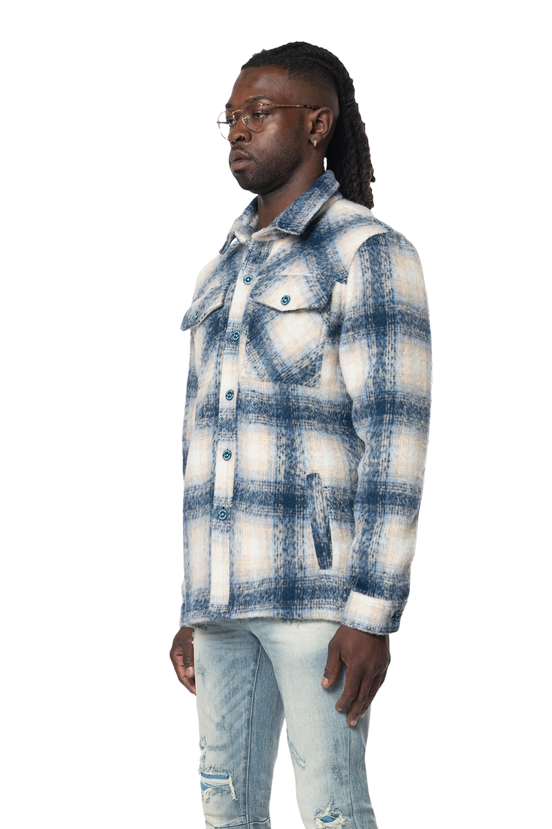 SMOKE RISE LINED FLANNEL OVERSHIRT