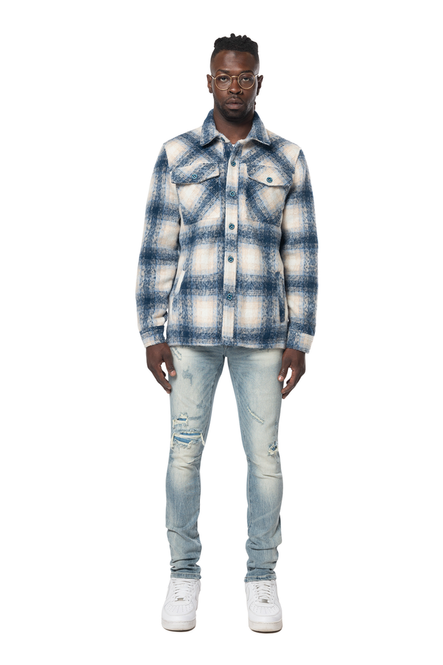 SMOKE RISE LINED FLANNEL OVERSHIRT