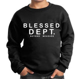 DISASTER KIDS BLESSED DEPARTMENT CREW NECK SWEATSHIRT MULTI COLORS