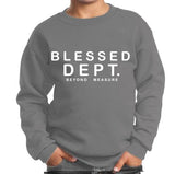 DISASTER KIDS BLESSED DEPARTMENT CREW NECK SWEATSHIRT MULTI COLORS