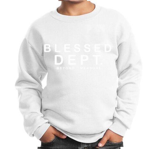 DISASTER KIDS BLESSED DEPARTMENT CREW NECK SWEATSHIRT MULTI COLORS