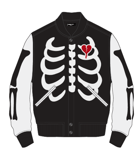 ROKU STUDIO VARSITY JACKET RIBCAGE MULTI COLORS