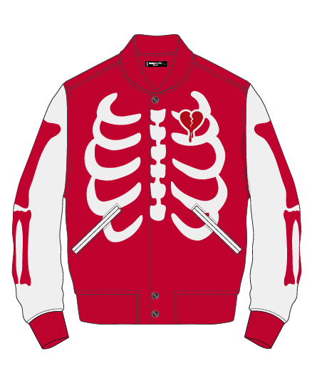 ROKU STUDIO VARSITY JACKET RIBCAGE MULTI COLORS