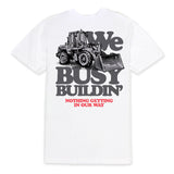 Outrank T-Shirt We Busy Buildin White