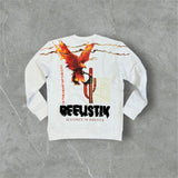 REELISTIK WHITE EAGLE CREW NECK SWEATSHIRT WHITE