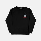 OUTRANK MOUTH OFF CREWNECK SWEATER BLACK