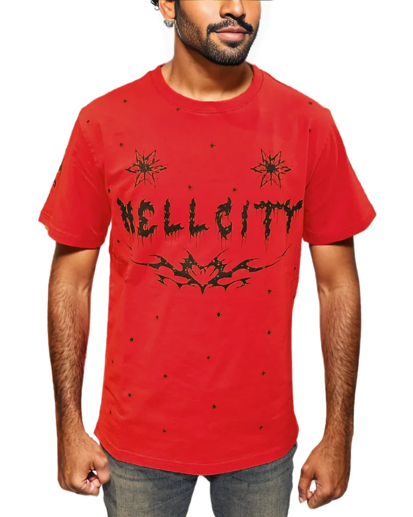 Focus T Shirt Hell City Multi Colors