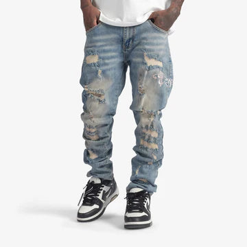 SUGARHILL "DANZIG" JEANS CEMENT STONE WASH