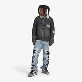 SUGARHILL "THE HEART" DENIM JACKET WASHED CHARCOAL