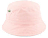 Lacoste UNISEX ORGANIC COTTON BUCKET HAT PINK