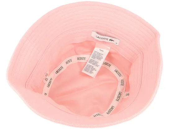 Lacoste UNISEX ORGANIC COTTON BUCKET HAT PINK