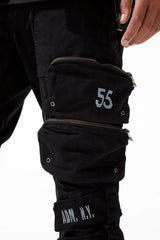 JORDAN CRAIG SEAN - DIVISON CARGO PANTS BLACK