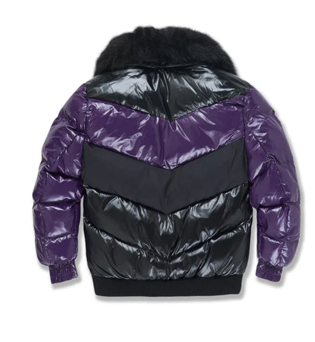 Jordan Craig - kids Puffer Coat- Sacramento - Black/Purple