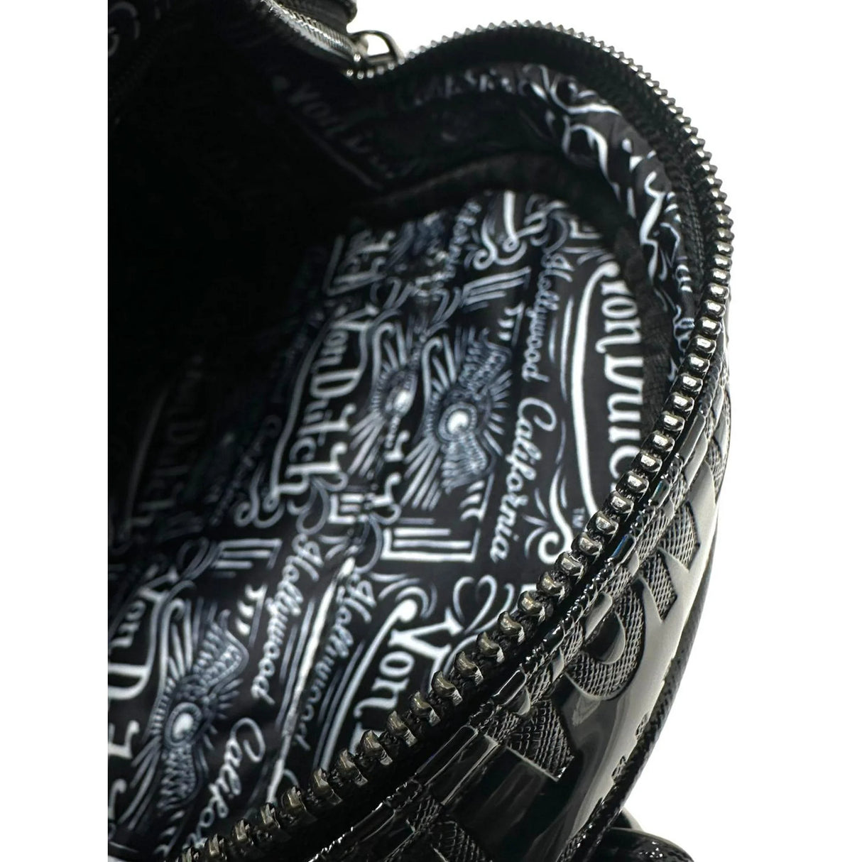 VON DUTCH BLACK ONYX REFLECTIVE BOWLING BAG