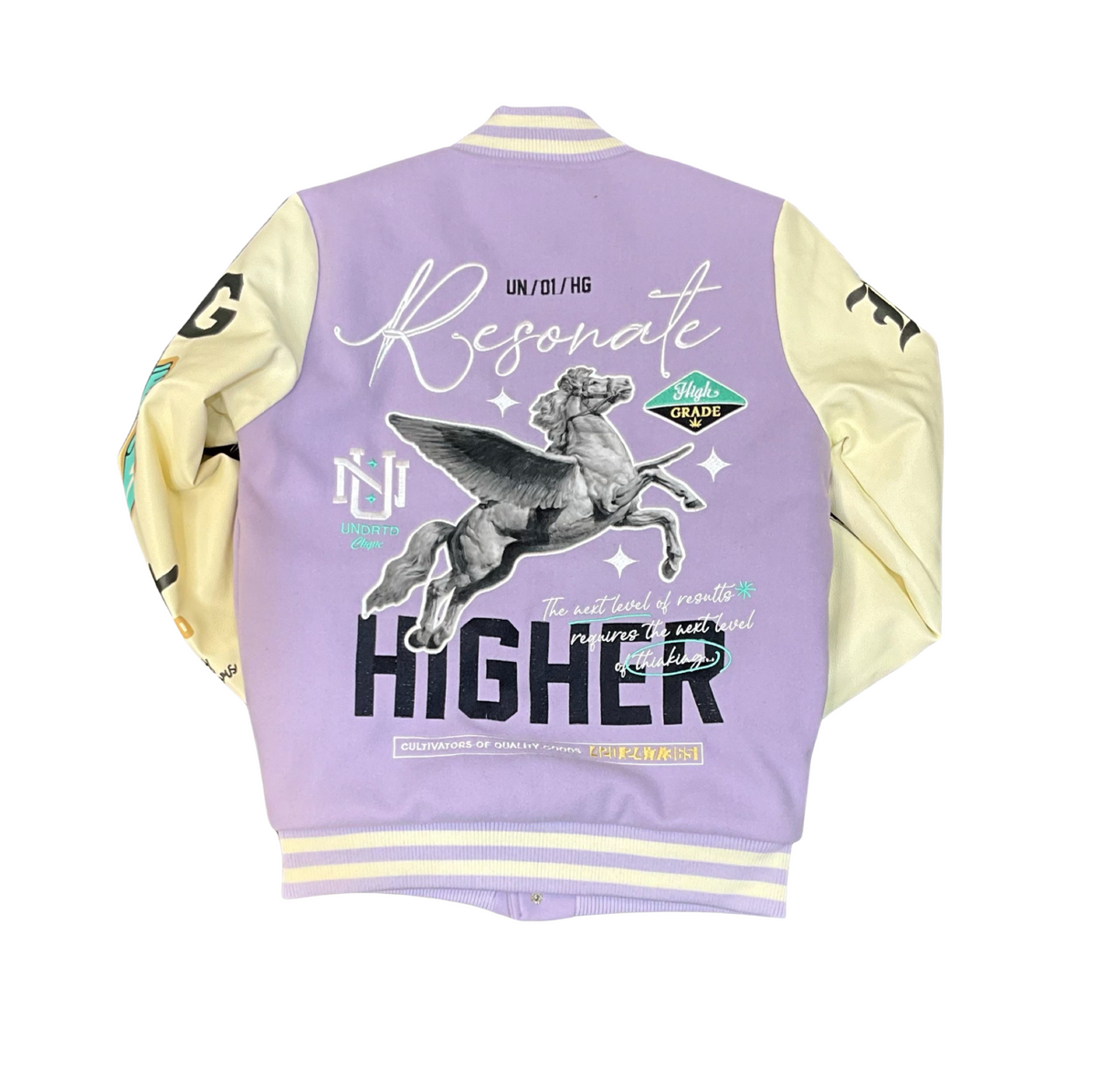 UNDRTD - Fleece Varsity Jacket - Resonate Higher