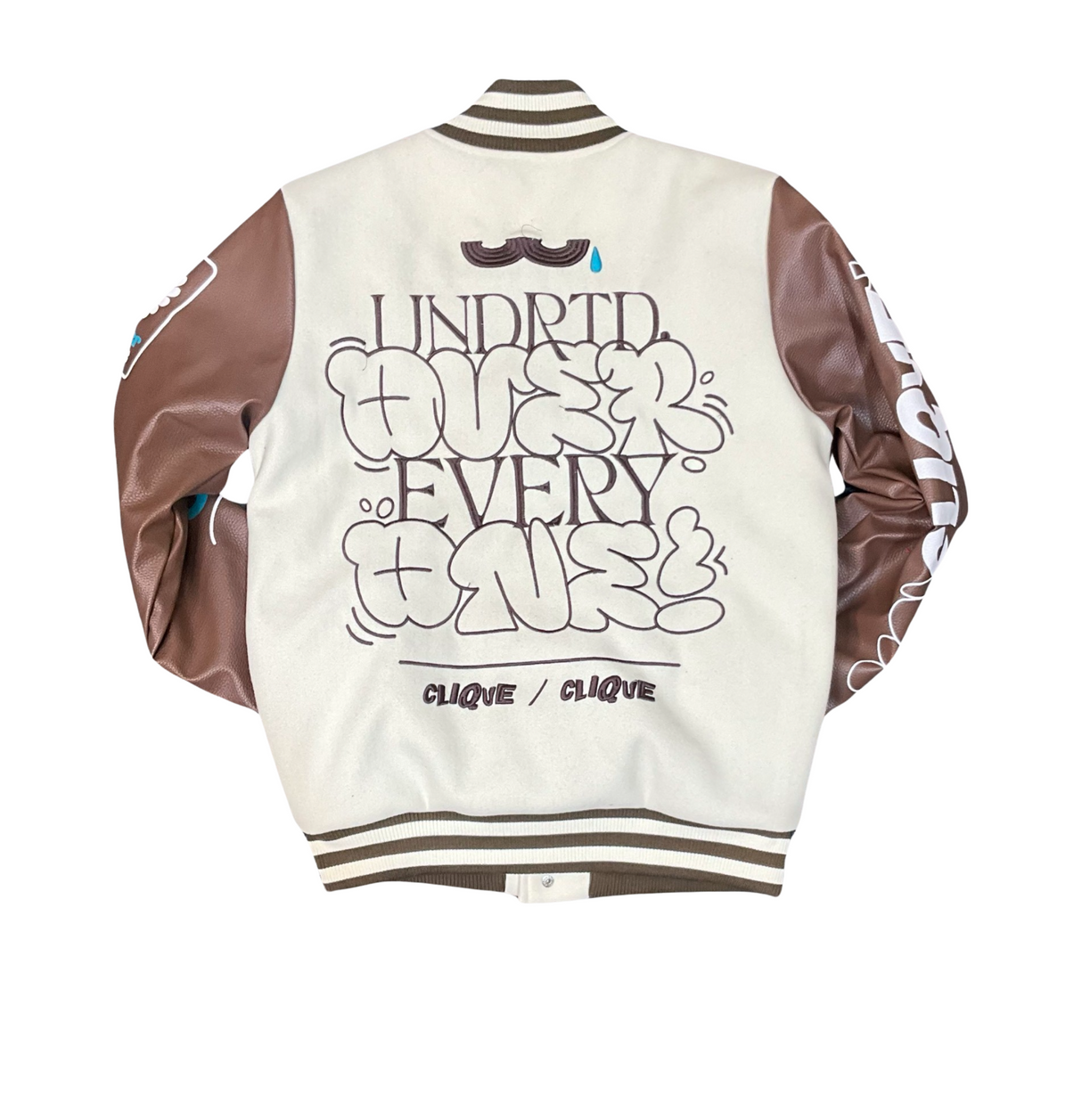 UNDRTD - Fleece Varsity Jacket - UNDRTD Over Everyone