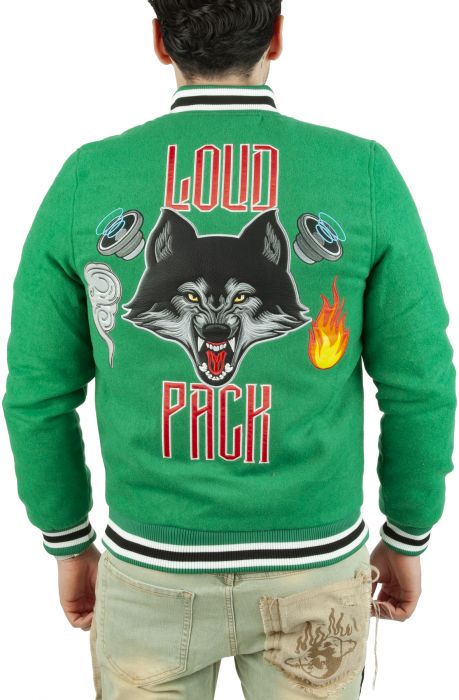 Rebel Minds - Varsity Jacket - Loud Pack- Green