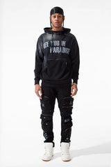 JORDAN CRAIG DIVISION PULLOVER HOODIE BLACK