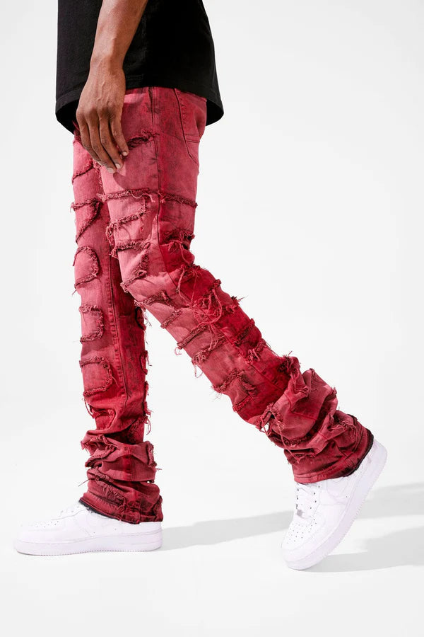 Jordan Craig Jeans - Martin Stacked Inseam - Red