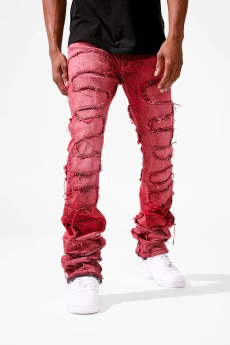 Jordan Craig Jeans - Martin Stacked Inseam - Red