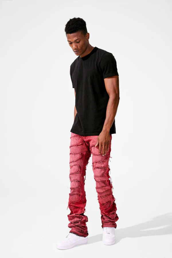 Jordan Craig Jeans - Martin Stacked Inseam - Red