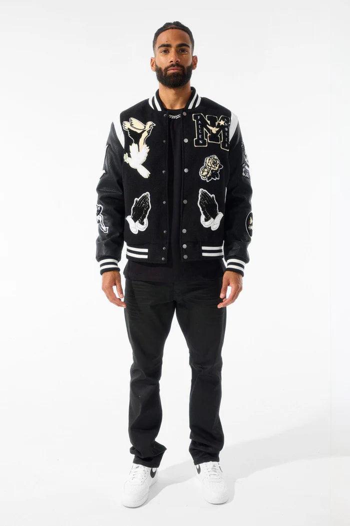 Jordan Craig Varsity Jacket Black